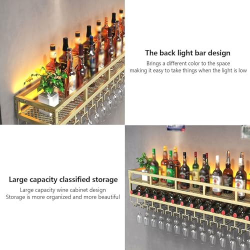 Grand rangement pour bouteilles de vin avec support mural moderne - 6