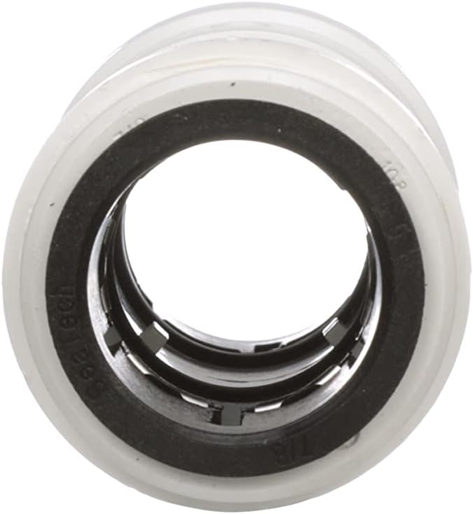 Watts 3515-14 AquaLock Plastic Series, 3/4" CTS x 3/4" CTS Off-White Lead-Free Polysulfone Tube Union Connector Coupling, O-Ring, Quick Push-to-Connect Design, Tool-Free Installation