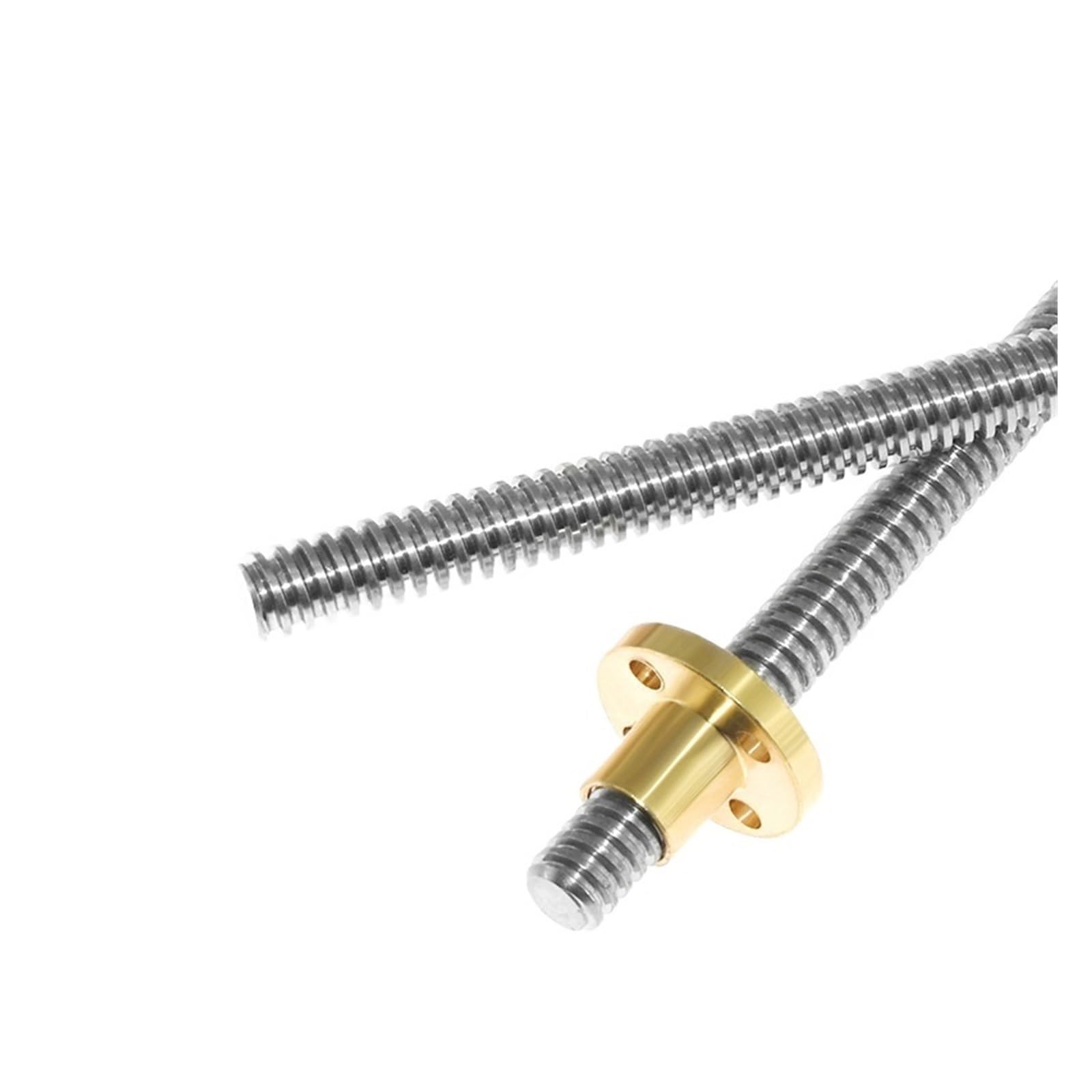 Metal Ball Screw nut T12 Lead Screw Accessories Pitch 3mm Thread Screw Lead 3mm Trapezoidal Screw with Brass Nut(900mm)