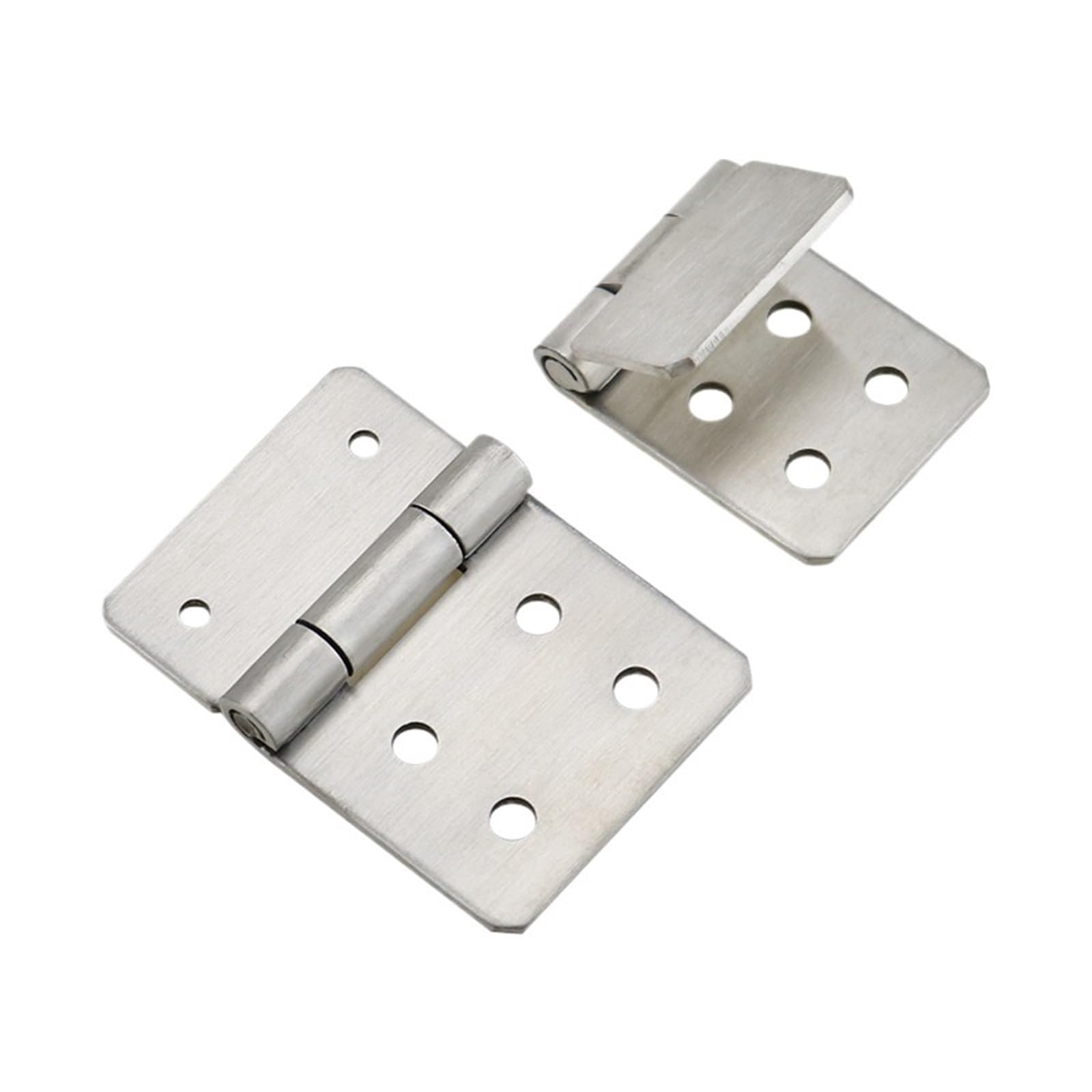 Asymmetric Hinge 304 Stainless Steel Industrial Equipment Cabinet Door Folding Hinge 1Pcs(304 SS Small Size)