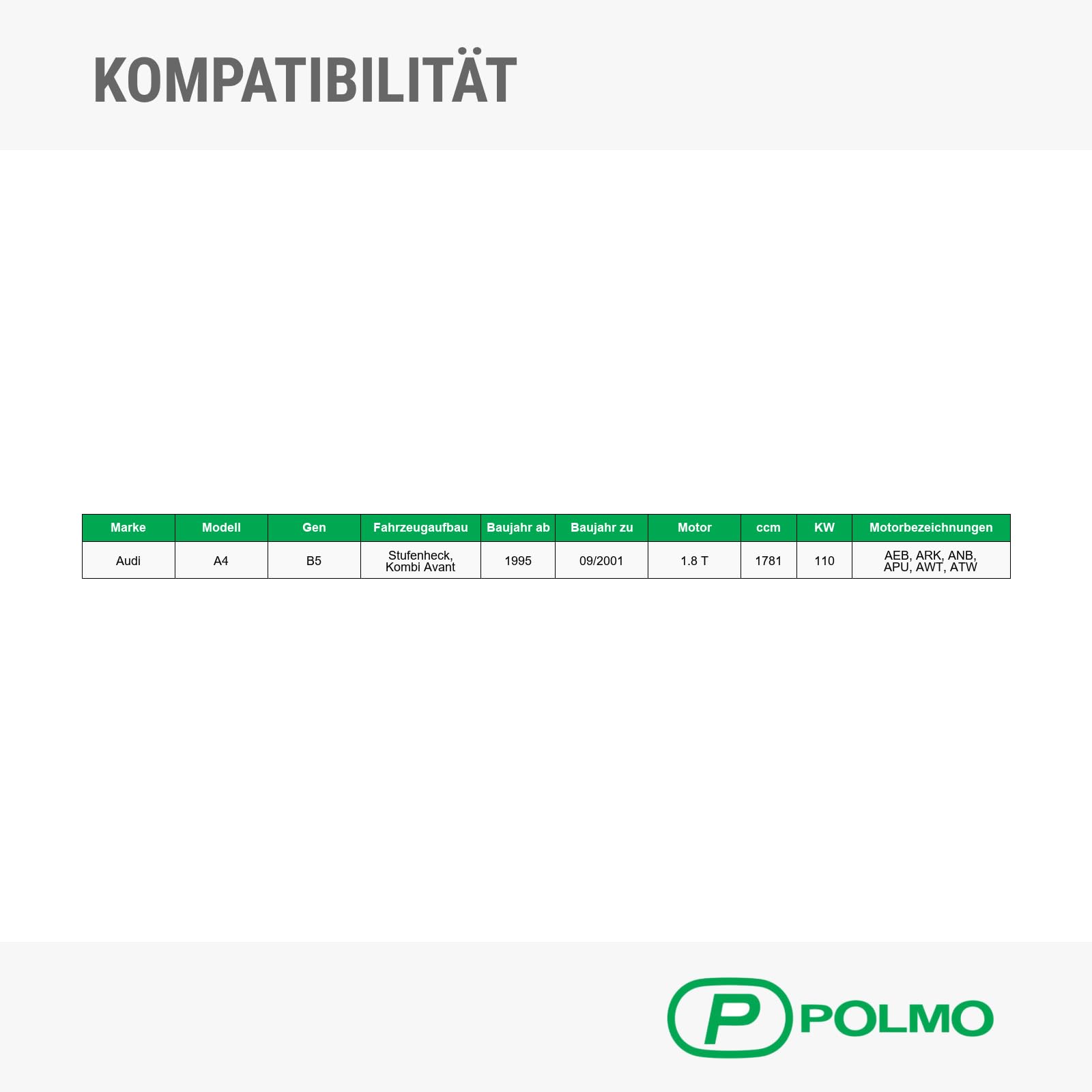 POLMOstrow Auspuff Endtopf für Audi A4 B5 1.8 T Stufenheck, Kombi Avant 1995-09.2001