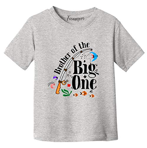 Brother of The Big One Shirt Fishing Family Birthday Party Toddler Boy T-Shirt
