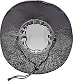 Coolibar UPF 50+ Women's Shapeable Sun Catcher Hat - Sun Protective , White/Carbon , One Size