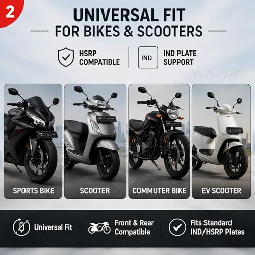 Generic Universal Bike Number Plate Frame - Image 8