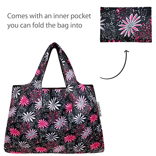 Image of allydrew Large Foldable Tote Nylon Reusable Grocery Bag