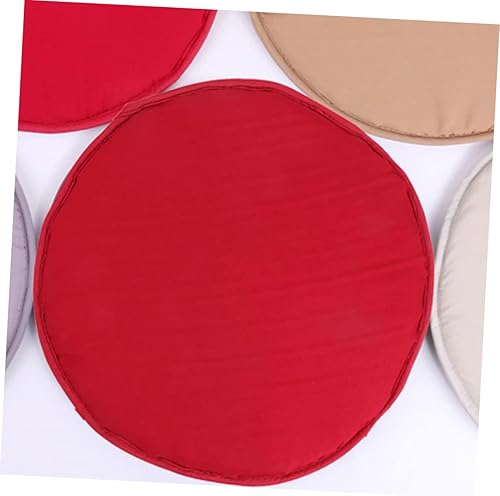 Miniatura 4 de Cojín redondo de esponja gruesa para silla de hogar, oficina, restaurante, diámetro rojo oscuro, cómodo y decorativo para sillas, sofá, coche,