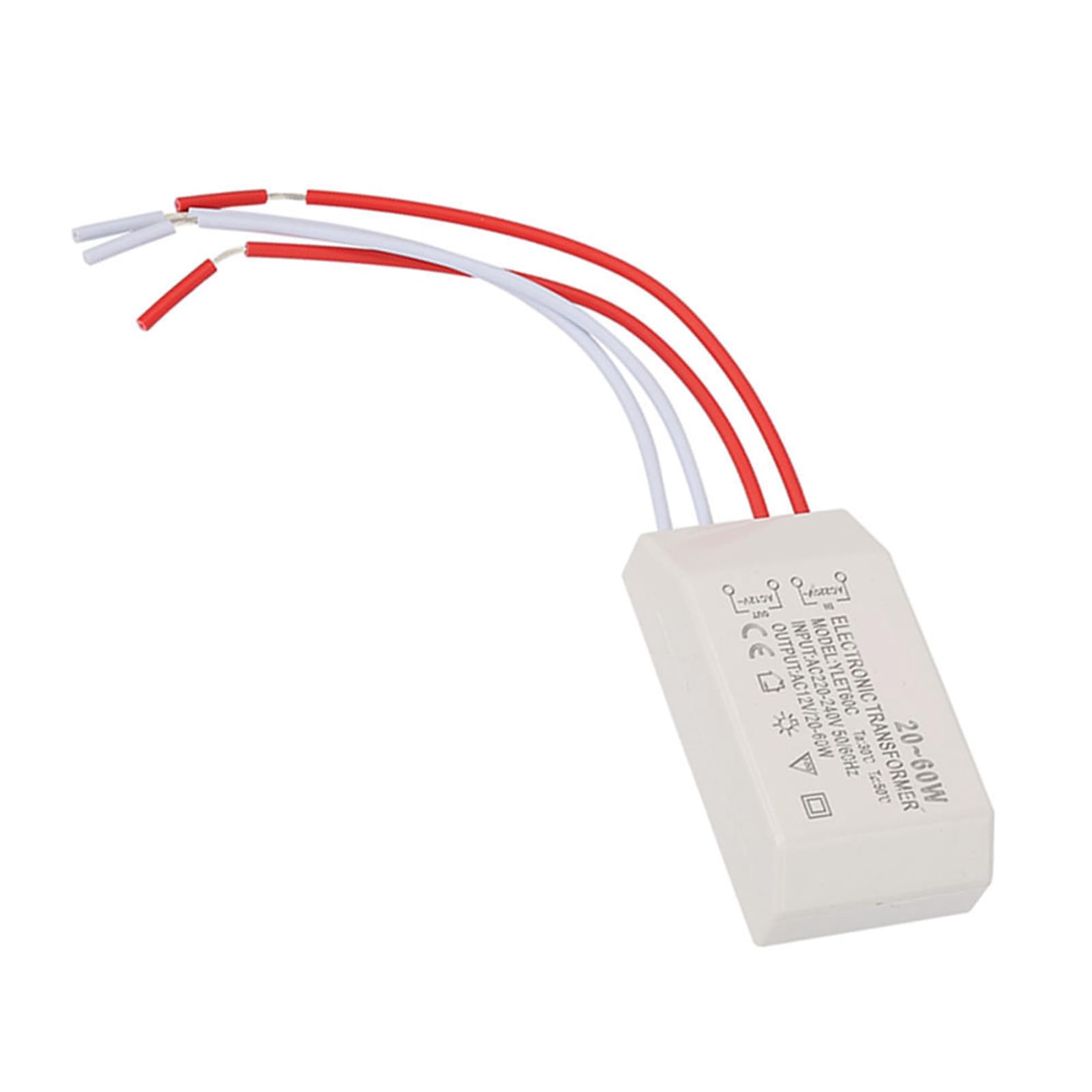 Trasformatore Elettronico Alogeno 20-60W 220V a 12V AC per Lampade Alogene G4 Illuminazione Nave Casa Negozio