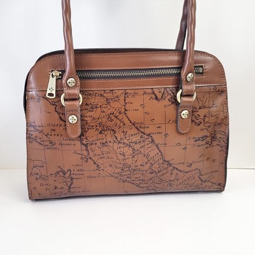 Image of Patricia Nash Calvi Satchel (Brown, One Size)