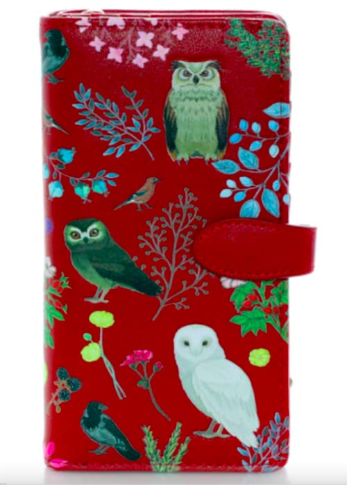 Shag Wear Wild Bird Owl Large Animal Wallet for Women and Teen Girls Vegan Faux Leather 7