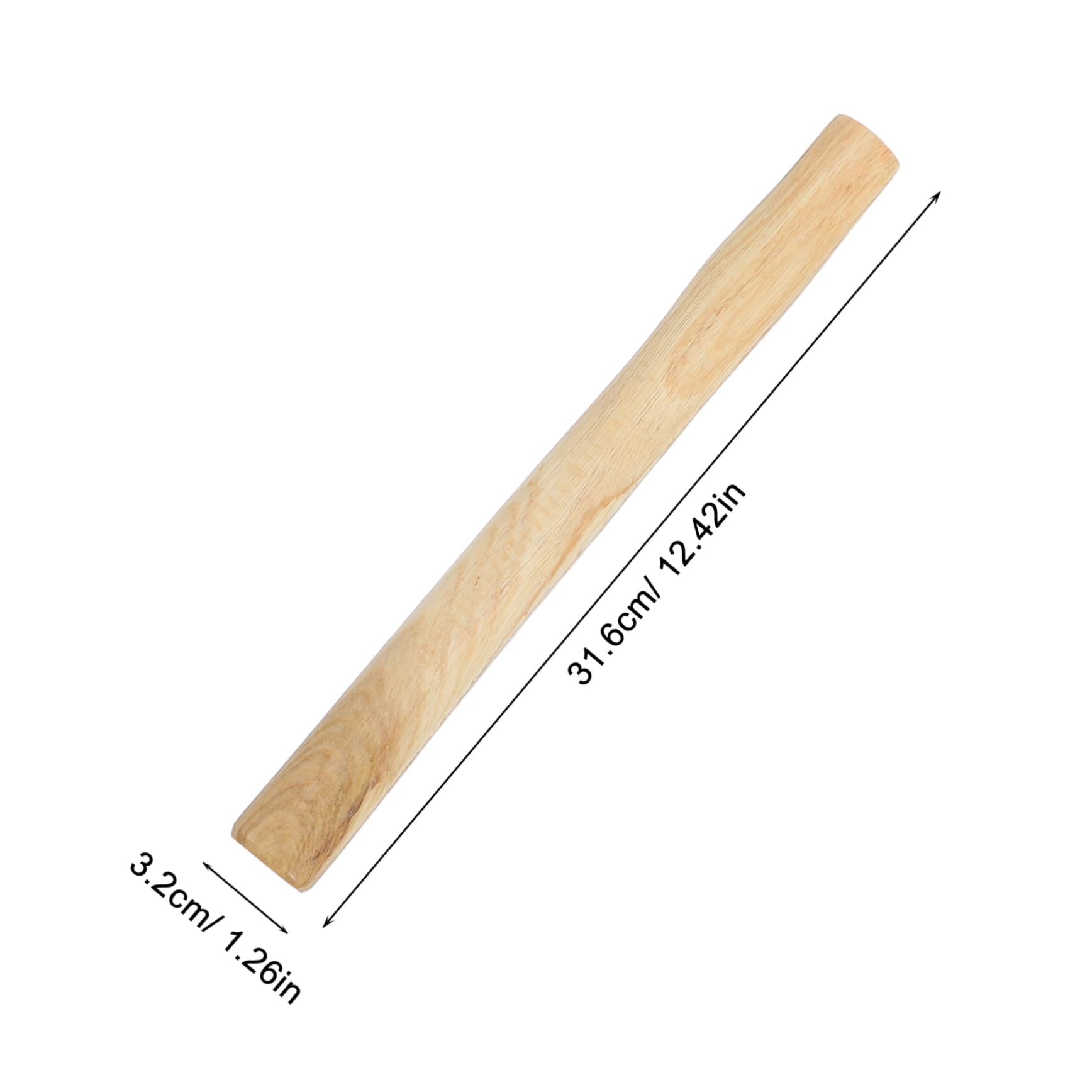 WOONEKY Khaki Hammer Handle Spare Wood Handles Wooden Hammer Handle Tool Handle Hammer