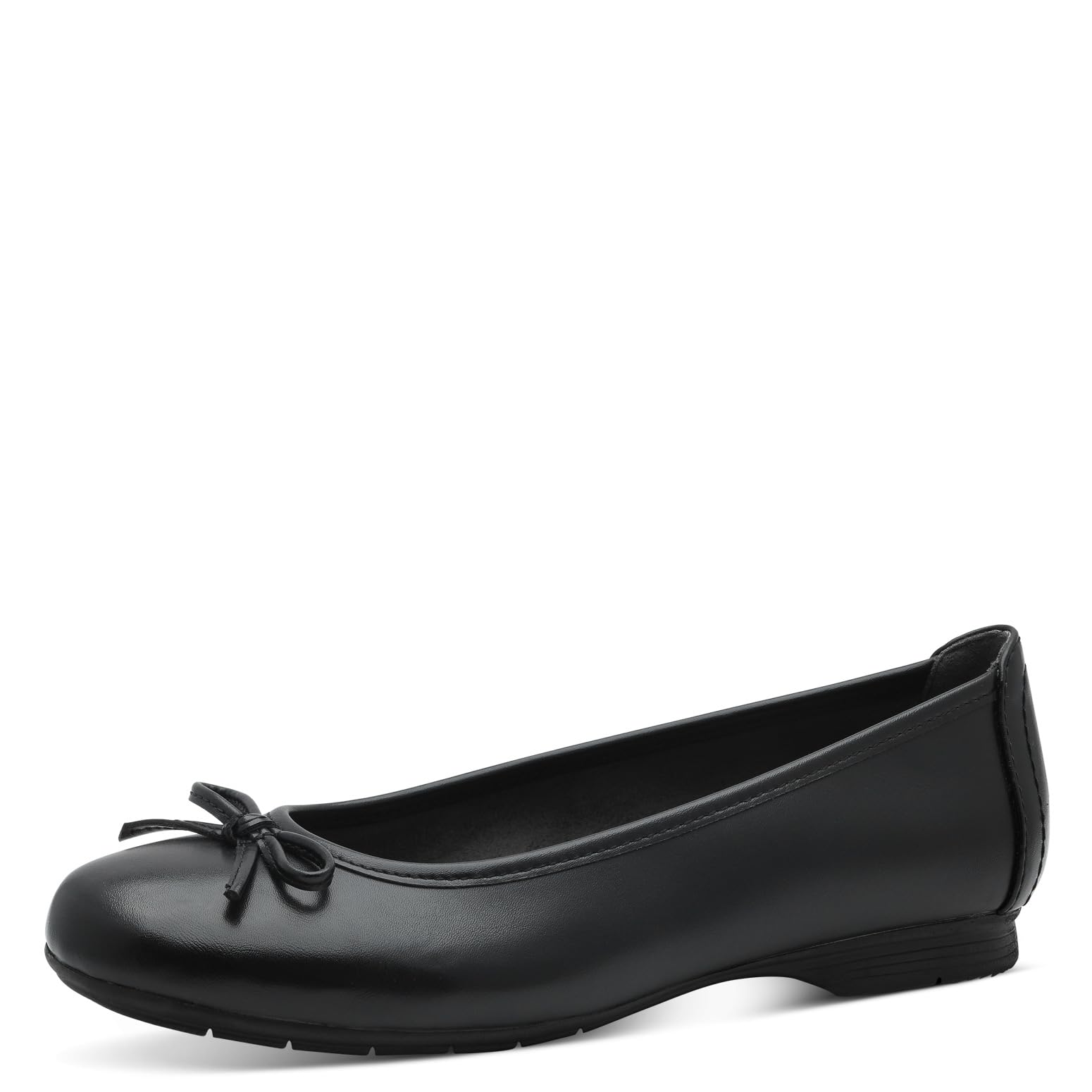 Jana Women’s Ballerinas with Bow Vegan, Black, 3,5 UK