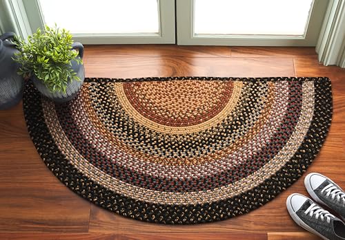 Tapis pour salle à manger multicolore réversible pour un repas convivial