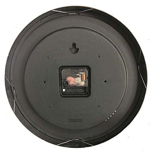 Wall Clock Metal Frame Glass Cover Non-Ticking Number Quartz Wall Clock 12Inch Modern Quartz Design Decorative Indoor/Kitchen Silver #TOP3