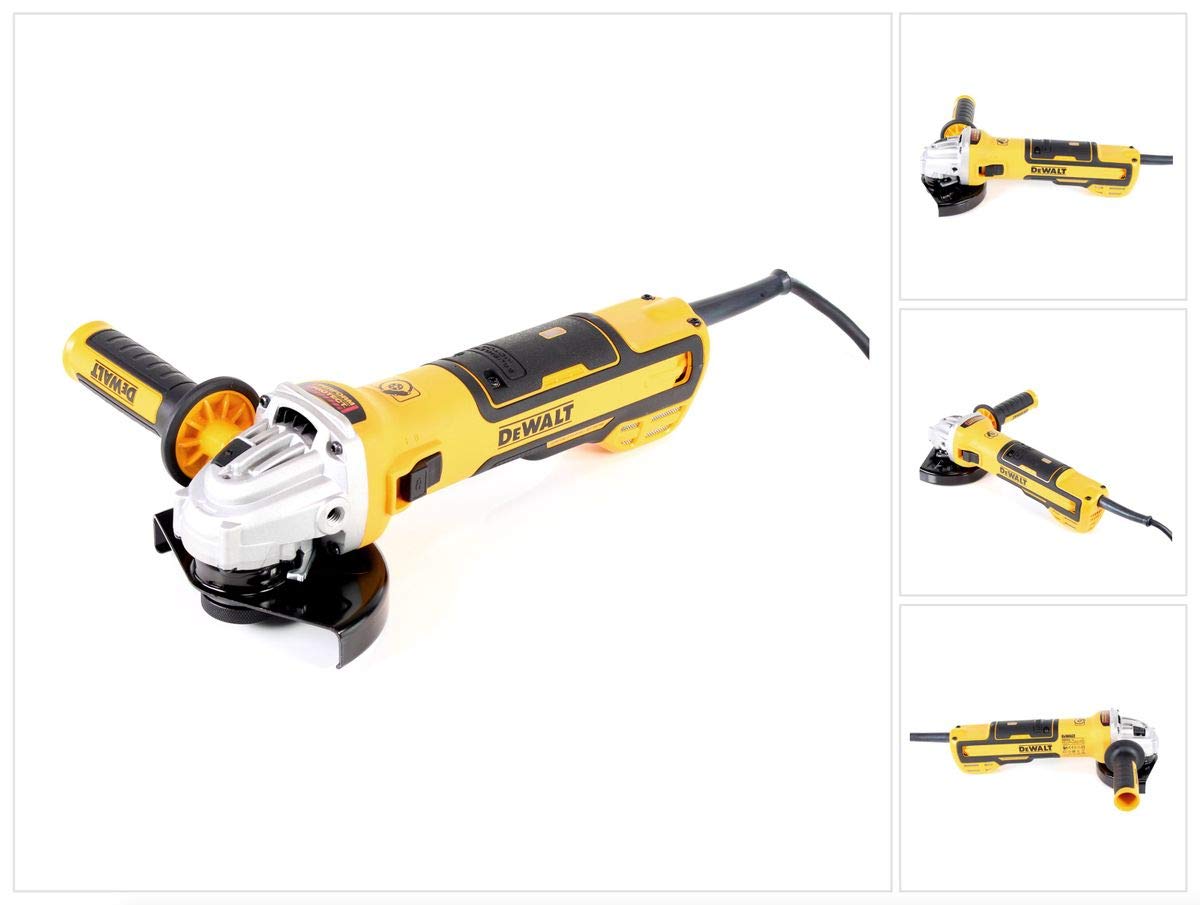 Dewalt DWE4347-QS Amoladora de ángulo eléctrica 125 mm 1700 W BL, Negro y Amarillo, Size