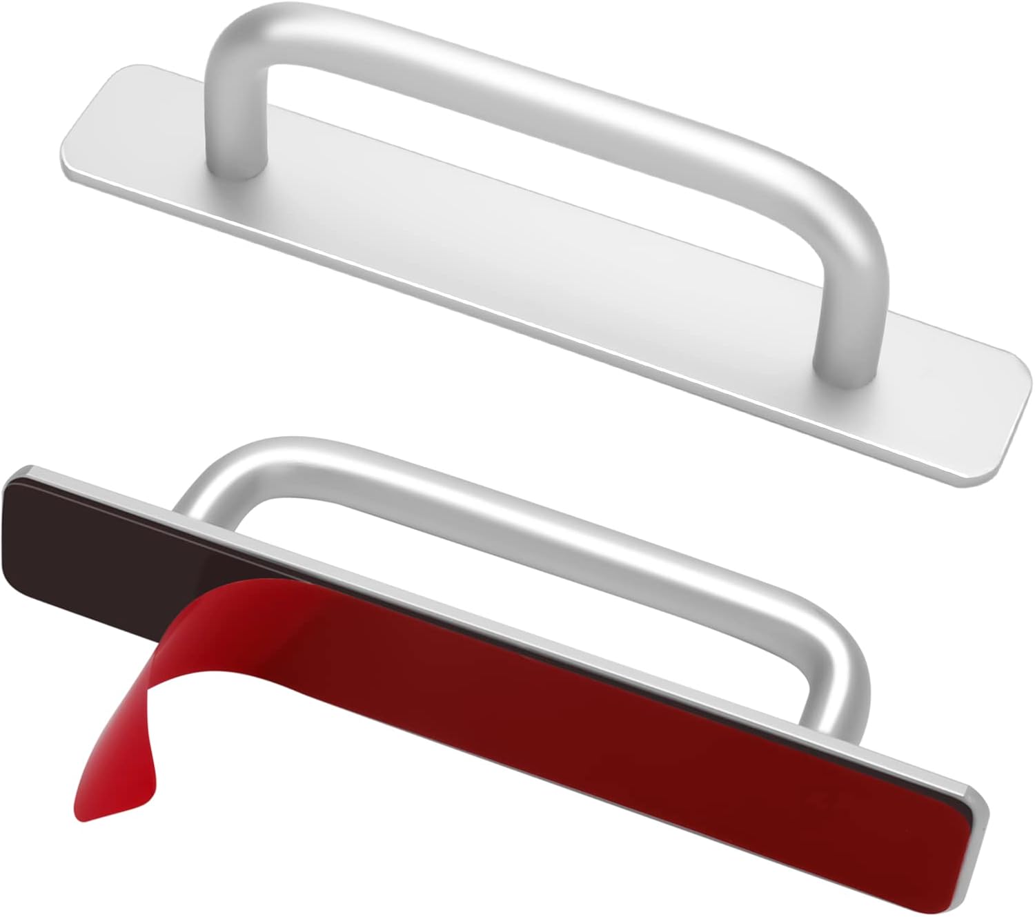 Amazon Hitchlike ドア取手 引き出し取手 自己粘着式 2個セット アルミニウム合金 両面テープ式 戸棚引きハンドル 取っ手