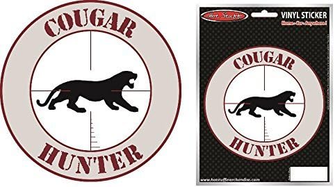 HOT STUFF MERCHANDISE Cougar Hunter Vinyl AUTO Sticker