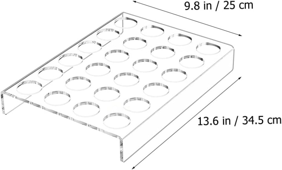 Acrylic Coffee Capsules Holder and Organizer 24-Slot Display Rack Coffee Pod Storage Stand for Kitchen
