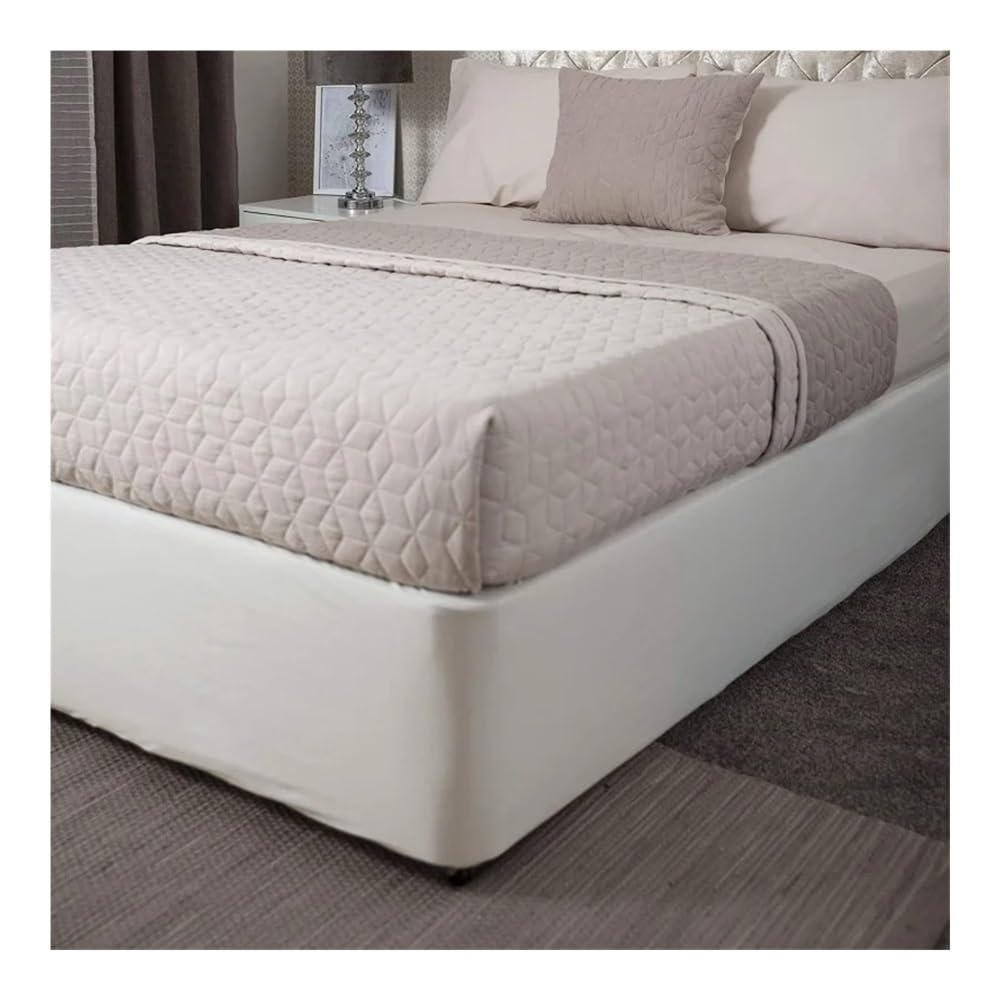 Coprirete in pelle scamosciata sintetica con tre lati in tessuto elastico facile da installare (grigio, letto matrimoniale, 150 x 200 x 30 cm)