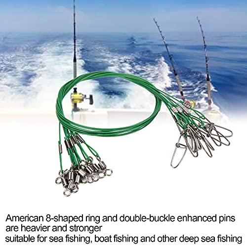 Cable de acero para pesca con mosquetón automático miniatura 7