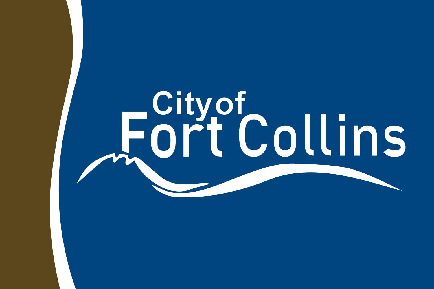 Drapeau Fort Collins Colorado résistant grand format pour déco murale
