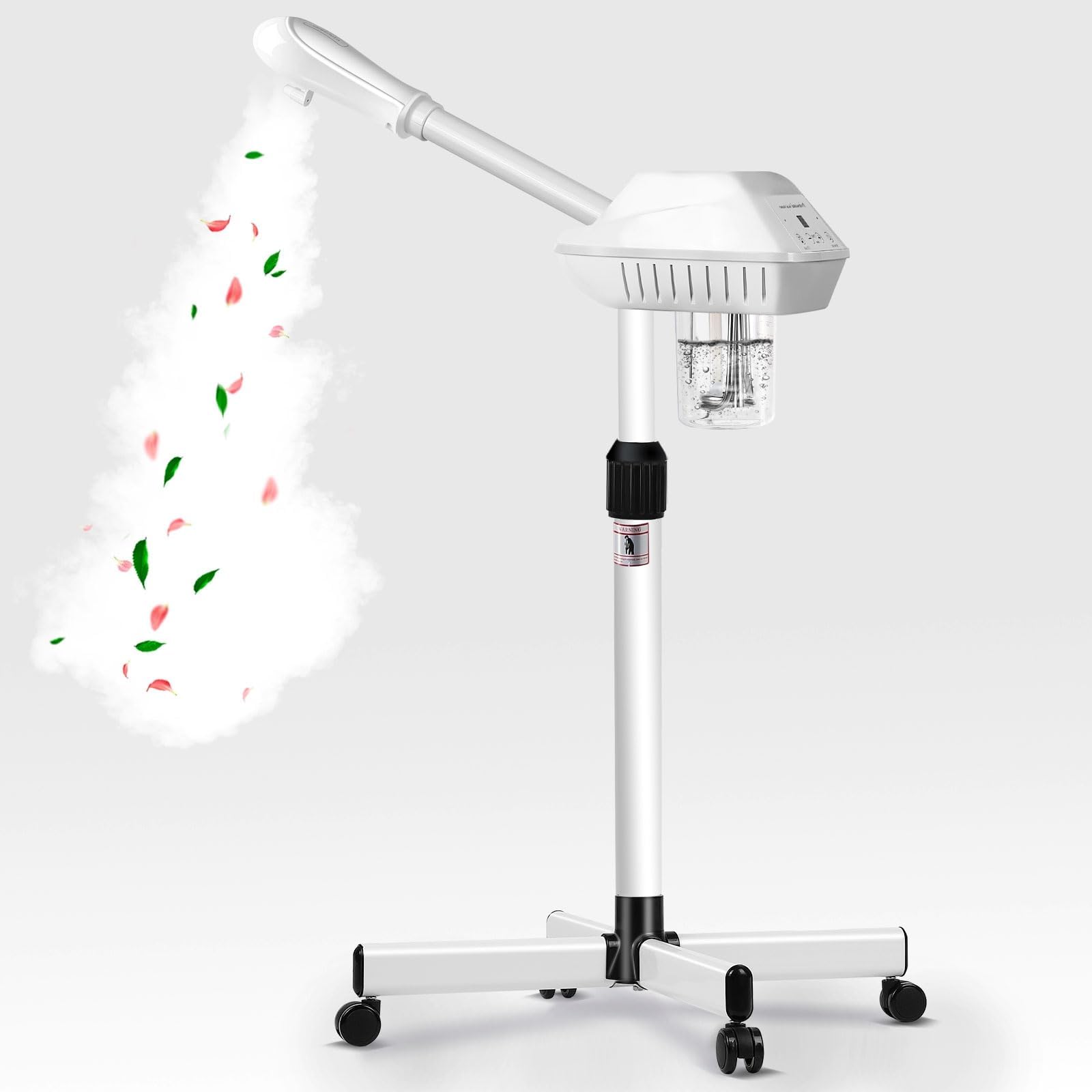 Professional Facial Steamer for Atomization Humidifier Atomizer, Adjustable Height and Angle, Face Steamer Clean Skin Firming Pores and Moisturizing Suitable for a Beauty, Spa, at Home