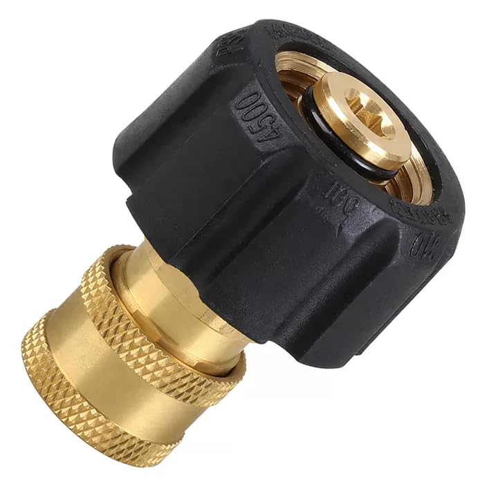 Premium M22 14mm Female to 1/4 Inch Quick Connect Pressure Washer Adapter