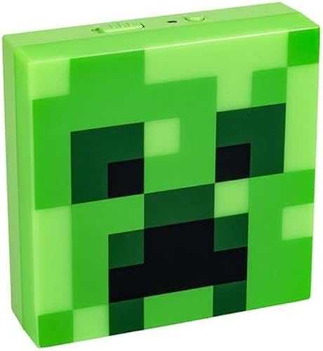 Paladone Minecraft Creeper Night Light, Night Sensor Function, Portable, Adhesive Backing for Wall Placement, Officially Licensed Gift and Bedroom
