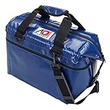 AO Coolers(エーオークーラー) ビニール ソフトクーラー 24パック ブルー 耐水 軽量 保冷 クーラーボックス AOFI24RB (日本正規品)