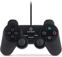 Controle USB Gamer — Plug & Play para PC e Notebook, Ergonomia Antifadiga, Botões Macios, Alta Precisão para Jogos Retrô e Emuladores