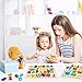 Wooden Puzzle for Toddlers, Aitey Wooden Alphabet Number Shape Puzzle ABC Learning Toys for Toddlers Kids Ages 3 4 5 Years Old (Set of 3)