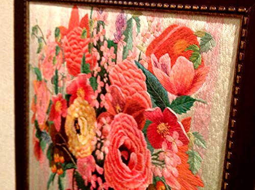 ベトナム壁掛け大型刺繍額入り