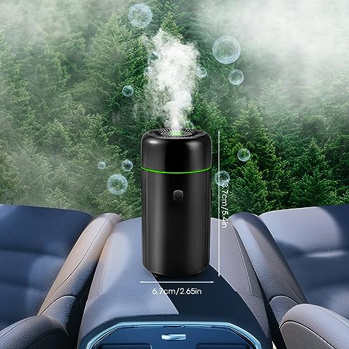 Ntmaichy Car Air Fresheners for Essential Oils Air Freshener 2 Mist Modes & Auto Shut-Off, Super Quiet for Car Office Home Black - Image 4