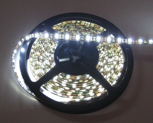 Pure White LED Flex Strips -12vdc, Waterproof, Double Density 5050 LED