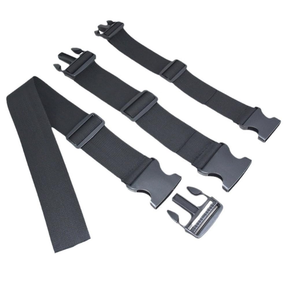 Aniyan 4 Stück gurtband mit Schnalle,kofferbänder mit Verstellbare Schnallen, für Fahrrad, Motorrad, Gepäckpakete, Camping (2M- 50mm)