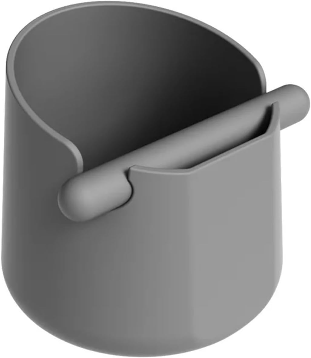 Mini Silicone Coffee Knock Box Espresso Grounds Collection Tool Barista Essential(Gray)