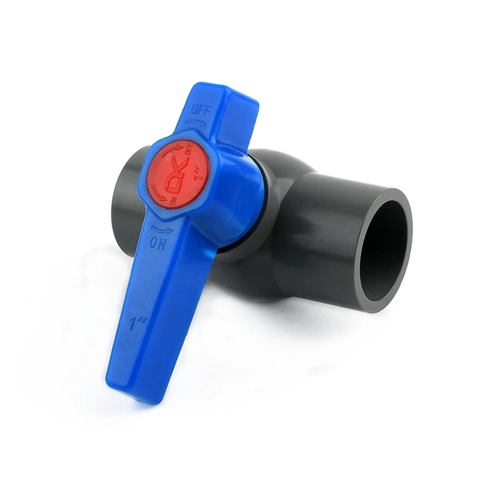 Robinet à bille PVC 110mm multicolore pour tuyau d'irrigation de jardin