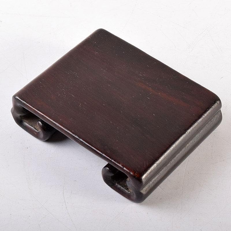 安藤AO15 高嶋作 大阪唐木 二重天 紫檀 透彫 平卓 花台 香炉台 飾 安藤