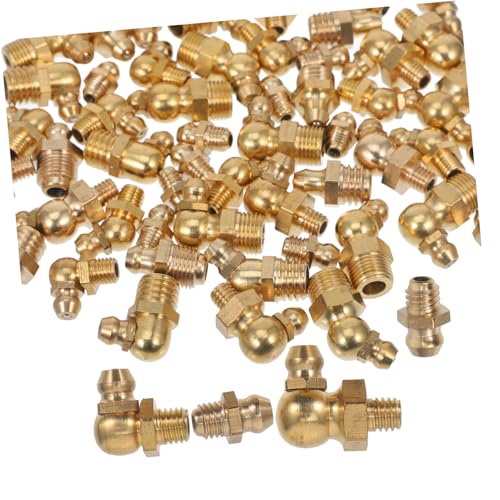 OSOLADY 60pc Grease Fitting Assortment Kit 4-28 Grease Fitting Set Straight 45° 90° Fittings for Easy Lubricati