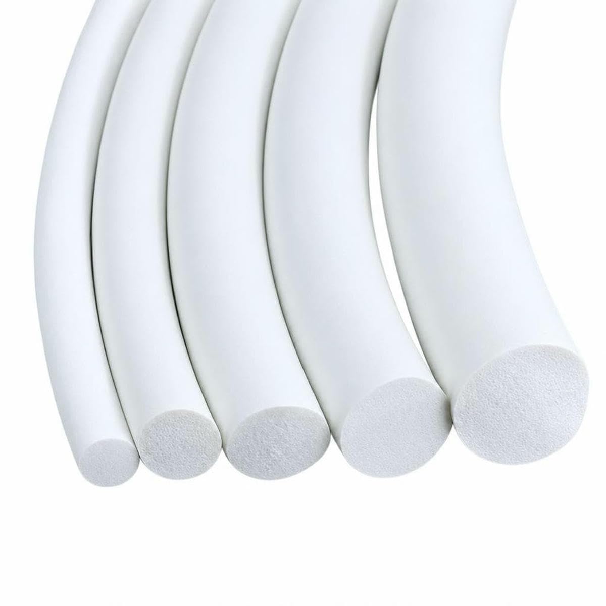 1/3/5m Silicone Rubber Foamed Strip Round Dia1-25mm White Sponge Backer Rod Seal Strips Foaming Cord-Diameter 2mm-5 Meters