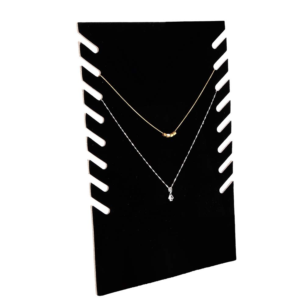 SALUTUYA Necklace Display Stand, Multi-Necklace Easel Holder, Jewellery Organizer Board Necklace Holder Storage Holder for Necklace Bracelet Chain (Ferrous)