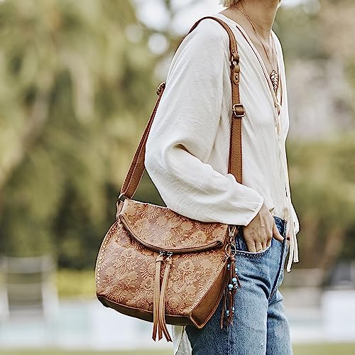 Image of The Sak Silverlake Crossbody Purse - Women's Casual Purse For Everyday & Travel - Leather Bag with Adjustable Strap & Zipper