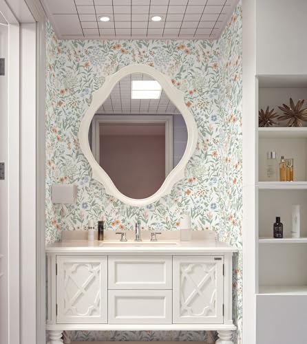 Papier peint floral Naphite pour masquer les imperfections du mur