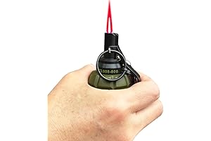 Windproof Green Cool Lighter with Adjustable Flame for Outdoor Activities