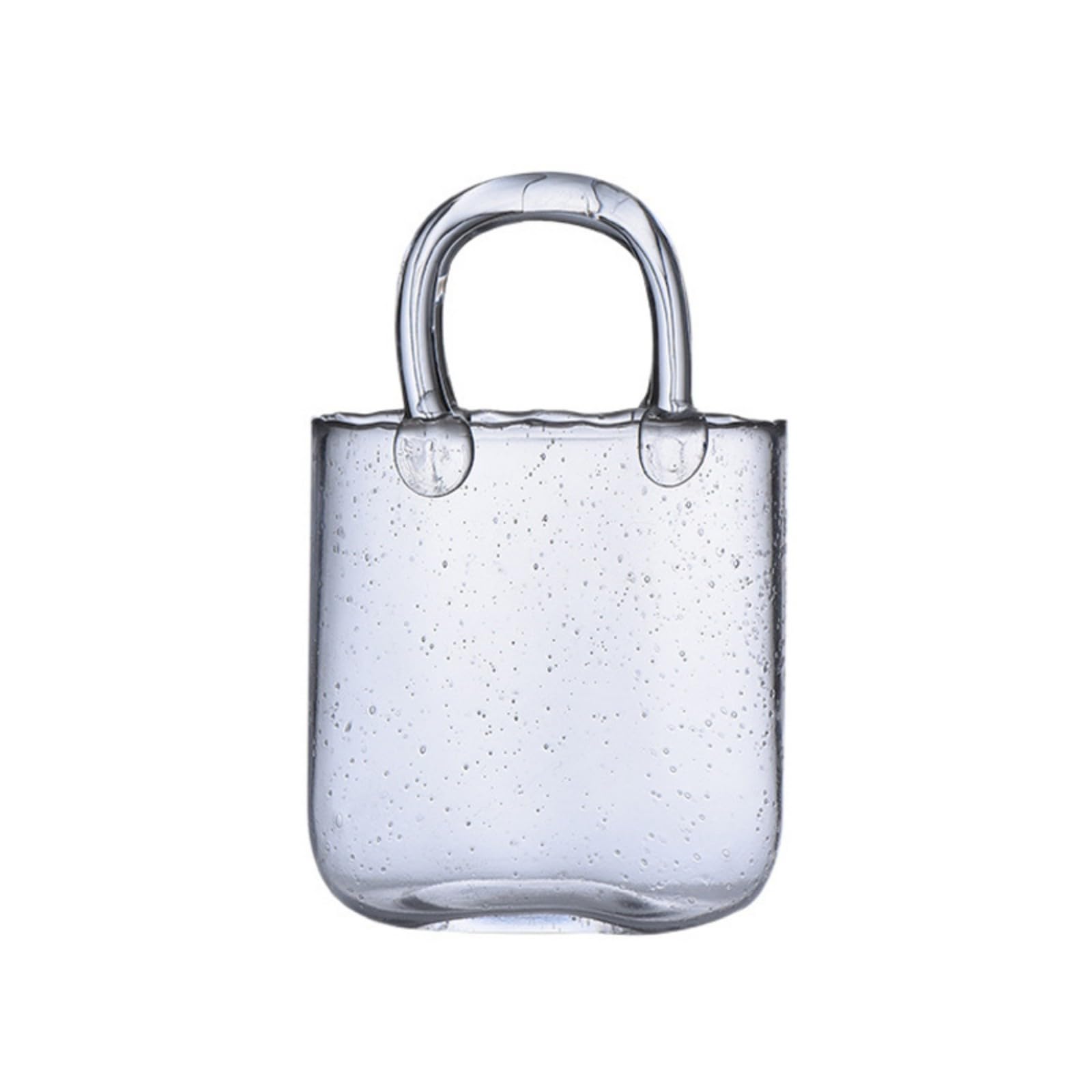 YIGZYCN 550ML Glass Cup with Purse Design Creative Handbag Shape Cocktail Drinking Glasses for Juices and Cold Drink Party Glass Drinkware