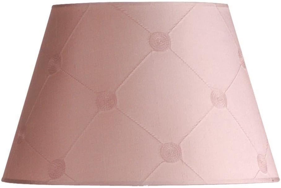 Laura Ashley SLB36216 Lucille 16-Inch Barrel Shade, Chalk Pink