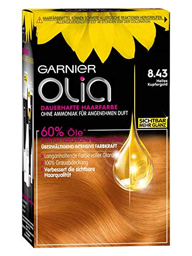 Preisvergleich Produktbild Garnier Olia 8.43 Helles Kupfergold