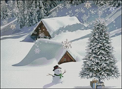 Vintage Cross Stitch Patterns | Gifts are Adrift This Christmas (Pattern Only, You Provide The Floss and Fabric)