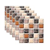 badezimmer fliesen grau obi Größe: 20x20 cm / stück sknonr 6/12 Stücke von 3D Imitation Keramik Fliesen Wandaufkleber Imitation Marmor wasserdichte Selbstklebende Wandaufkleber Badezimmer Küche Bodenabschnitt 20 * 20 cm (Size : 6pieces)