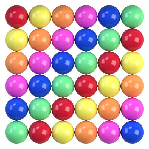 Entervending Bouncy Balls Bulk Party Favors for Kids and Gumball Vending Machine 100 pcs 27 mm 1.06