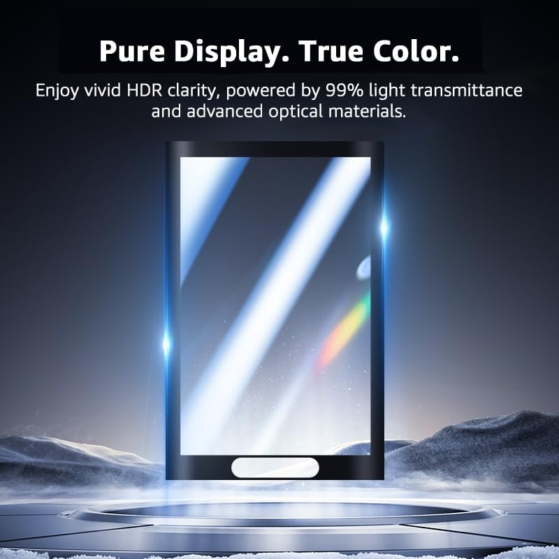 2 Pcs Screen Protector and Lens Cap for Insta360 X5, Insta360 X4/X5 Tempered Glass Screen Film + Silicone Lens Protective Cover, Protect against Dust and Scratches, Insta360 X5 Accessories - Image 4